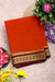 Pure Mysore Crepe Silk Saree-Rustorange And Marron-PA19913