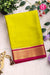 Pure Mysore Crepe Silk Saree -Olive Green And Pink-PF82615