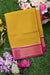 Pure Mysore Crepe Silk Saree-Mustardyellow And Pink-PA22355