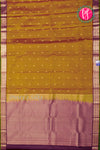 Pure Kanchipuram Silk Saree-Golden-brown And Wine-PA27118