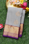 Semi Kanchipuram Silk Saree-PF77110