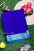 Pure Mysore Crepe Silk Saree-Royalblue and skyblue-PA19960
