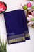 Pure Mysore Crepe Silk Saree -Navyblue-PA03096