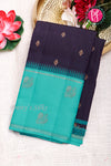 Pure Kanchipuram Silk Saree-Deepblue And Seablue-PF82173