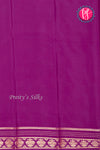 Pure Mysore Crepe Silk Saree-Babypink And WinePeacock border -PA26542