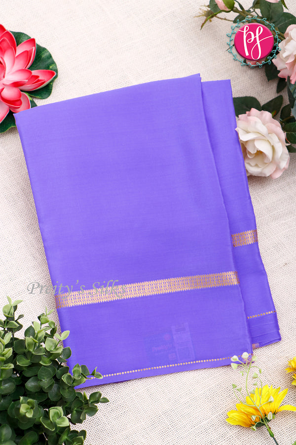 Pure Mysore Crepe Silk Saree-Lavender-PA19482