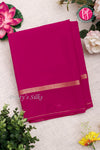 Pure Mysore Crepe Silk Saree-Rich Magentapink-PA19482