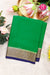 Pure Mysore Crepe Silk Saree-Bottlegreen And Navyblue-PF82729