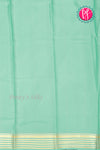 Pure Mysore Crepe Silk Saree-Navyblue And Pale Mint-PA28717