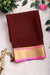 Pure Mysore Crepe Silk Saree -Maroon And Baby pink-PF82622