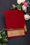 Pure Mysore Crepe Silk Saree -Red-PA01326