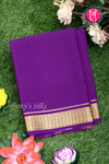 Pure Mysore Crepe Silk Saree-Voilet-PA20890