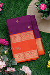Pure Kanchipuram Silk Saree-Wine And Tomato Red-PA27022