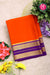 Pure Mysore Crepe Silk Saree-Orange And Purple-PA19929
