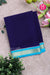 Pure Mysore Crepe Silk Saree -Navyblue And Skyblue-PA10650