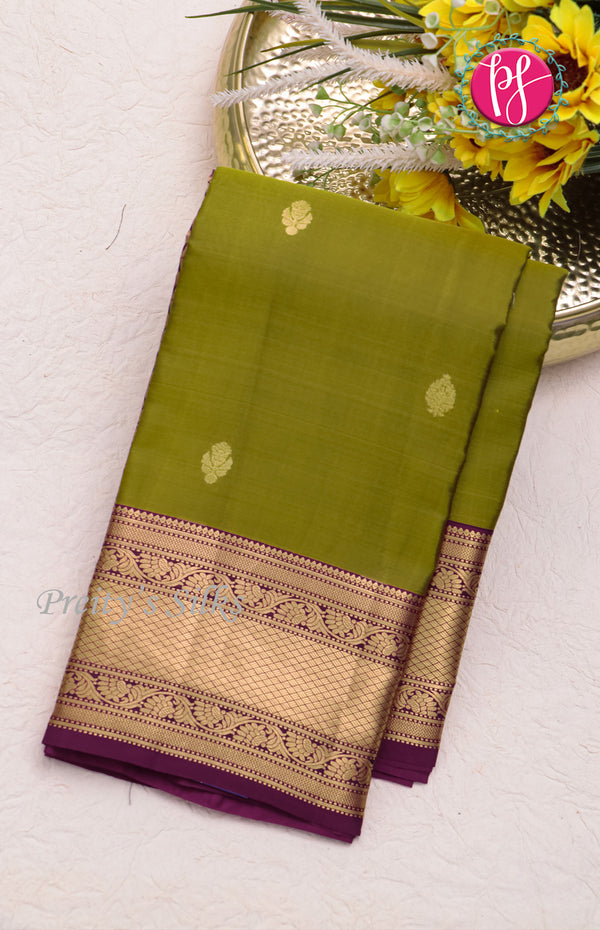 Half Pure Kanchipuram Silk Saree-PF59091