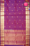 Pure Kanchipuram Silk Saree-Purple-PA34602