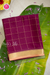 Pure Mysore Crepe Silk Saree-Crimson red And Lightpeach-PA56111