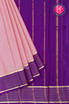 Pure Mysore Crepe Silk Saree-Onion pink And Purple-PA28903