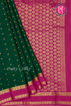 Pure Mysore Crepe Silk Saree With Bentex Border-PF80241