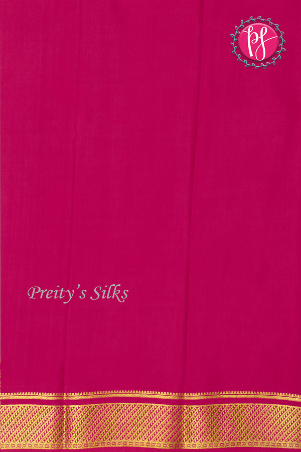 Pure Mysore Crepe Silk Saree -PF80204