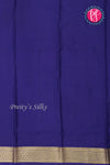 Pure Mysore Crepe Silk Saree-Bottlegreen And Navyblue-PF82729