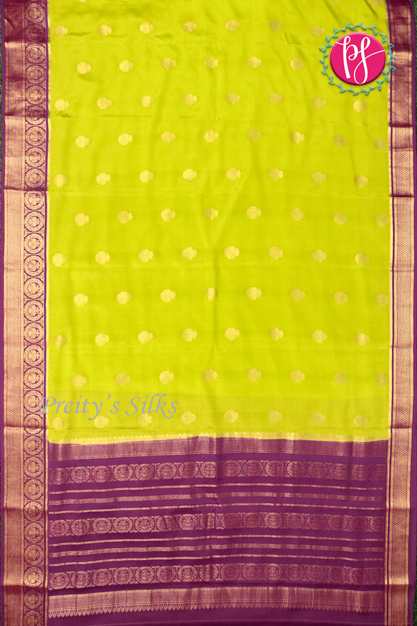 Pure Mysore Crepe Silk Saree-PF77382
