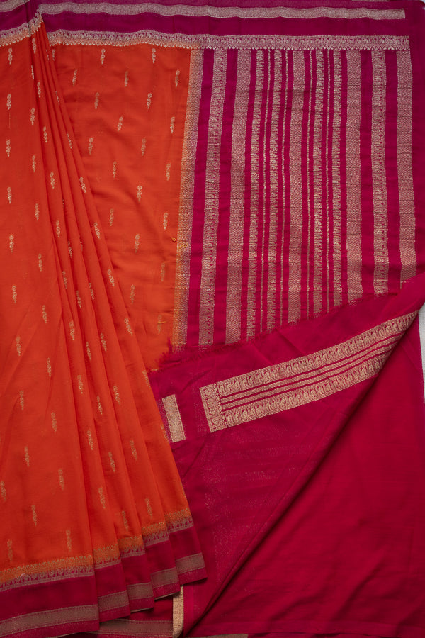 Day 1 Banarasi chiffon Silk Saree-PA43951