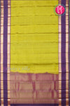Pure Kanchipuram Silk Saree-Olivegreen And Deep Navyblue-PA17552