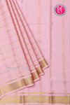 Pure Mysore Crepe Silk Saree-Soft Rose-PA26341