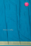 Pure Mysore Crepe Silk Saree-Peacockblue-PF84310