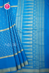 Pure Mysore Crepe Silk Saree-Anandablue-PA57142