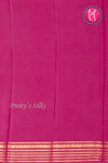 Pure Mysore Crepe Silk Saree-Bluishgrey And Pink-PA26302