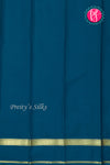 Pure Mysore Crepe Silk Saree-Peacockblue-PA21800