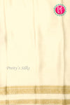 Pure Designer Crepe Silk Saree-Mauve And Halfwhite-PA20827