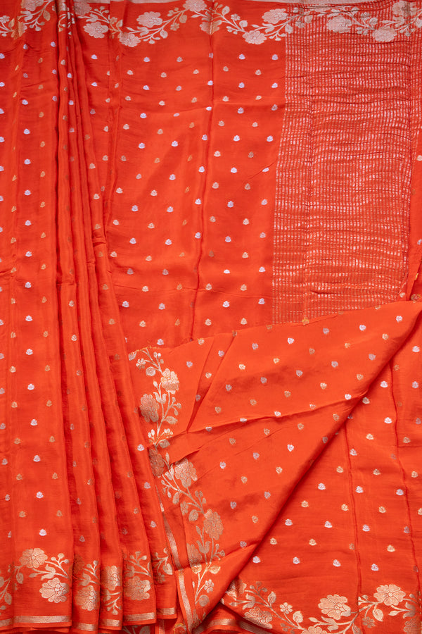 Day 1 Semi Mysore Crepe Silk Saree-PA42558