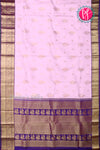 Pure Kanchipuram Silk Saree-LightLavender And Deeppurple-PA23552