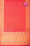 Pure Kanchipuram Silk Saree-Orange-PA20369
