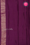 PURE KADDI BANARASI GEORGETTE SILK SAREE-Deepwine-PA23833