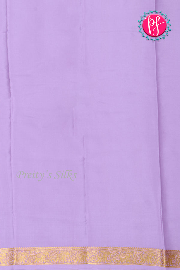 Pure Mysore Crepe Silk Saree-LightLavender-PA19804
