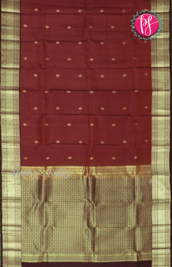 Half Pure Kanchipuram Silk Saree-PF59082