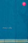 Pure Mysore Crepe Silk Saree -Peacock blue-PF46924