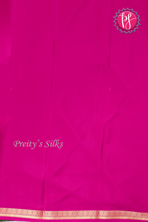 Pure Mysore Crepe Silk Saree -Pink-PA11134