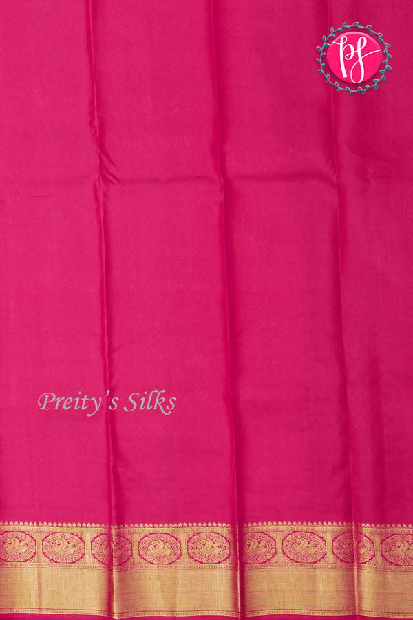 Pure Brocade Kanchipuram Silk Saree-Greenish-gold And Pink-PA27189