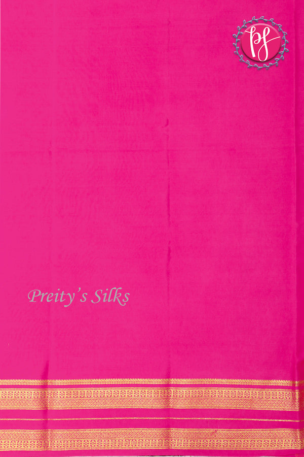Pure Mysore Crepe Silk Saree-Lavender And Pink-PA19929