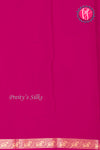 Pure Mysore Crepe Silk Saree-RaniPink-PA19804