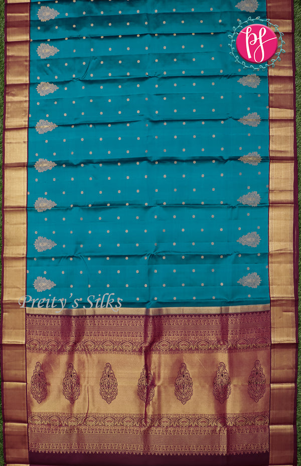 Pure kanchipuram Silk Saree-PF47937