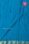 Pure Mysore Crepe Silk Saree-Gandaberunda Border-Tealblue-PF84405