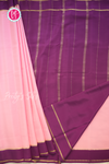 Pure Mysore Crepe Silk Saree-Lightpink And Wine-PA55504