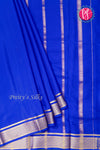 Pure Mysore Crepe Silk Saree -Royalblue-PA84140